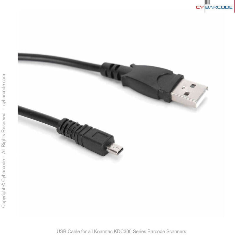 USB Cable for all Koamtac KDC300 Series Barcode Scanners 